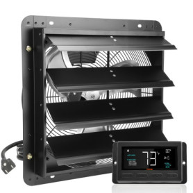 Ventilateur d'Extraction VEVOR avec Contrôleur de Température et Humidité - 40,9 cm