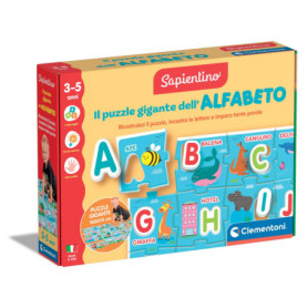 Clementoni Sapientino - Puzzle Géant de l'Alphabet pour Enfants de 3 à 5 Ans
