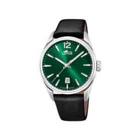 Montre Homme Lotus Analogique Cuir Noir - Étanche 10 ATM