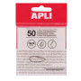 Bloc de Notes Adhésives Transparentes Apli - 75 x 75 mm - 50 Feuilles Blanches