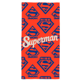 Serviette de Bain Superman Rise en Coton Rouge - 75x150cm