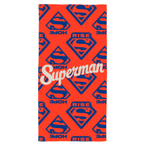 Serviette de Bain Superman Rise en Coton Rouge - 75x150cm