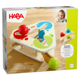 HABA Piste à Billes Colorée sur Pied - Jeu de Billes pour Enfants à Partir de 1 An