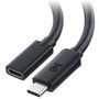 Câble d'Extension USB-C 40Gbps 1m - Haute Vitesse Noir