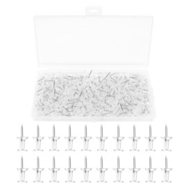 Lot de 200 Épingles Punaises Transparentes SHULLIN pour Tableau d'Affichage
