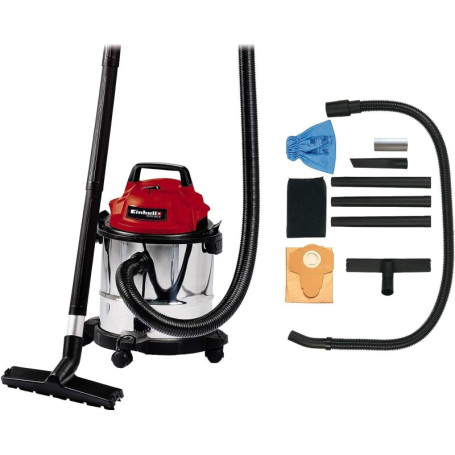 Aspirateur Einhell TC-VC 1812 S - Eaux et Poussières, 1250W, Cuve 12L
