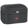 Boîte à Pain Graphite Mat WESCO avec Trous d'Aération et Poignée Stable