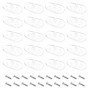 Lot de 10 Plaquettes de Nez en Silicone Transparent pour Lunettes - Confort et Sécurité