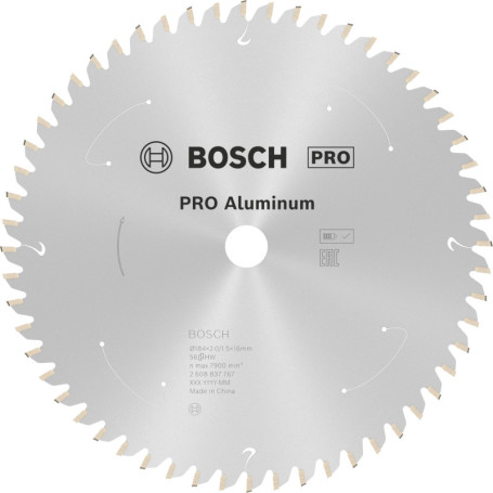 Lame de Scie Circulaire Bosch PRO Aluminium 184 mm - Idéale pour Aluminium