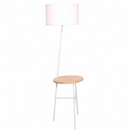 Lampadaire DKD Home Decor Blanc Marron Polyester Métal Pin (40 x 65 x 152 cm) 169,99 €