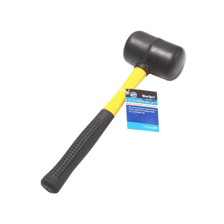 Maillet en Caoutchouc 497 g avec Manche en Fibre de Verre - Blue Spot Tools