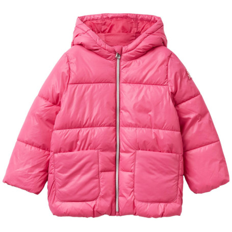 Veste Enfant Aubergine United Colors of Benetton avec Capuche