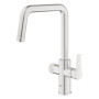 Robinet de Cuisine Filtrant GROHE Blue Pure Eurosmart 3 Voies SuperSteel