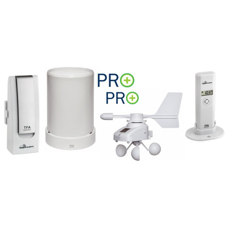 Station Météo TFA Dostmann 31.4005.02 - Kit Complet en Blanc