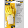 Gants de travail en coton avec protection nitrile - Taille 9 - 12 paires