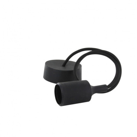 Kit de Suspension en Silicone Noir - Personnalisez Votre Luminaire