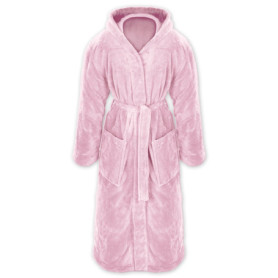 Peignoir de Bain à Capuche en Polaire Douce Gräfenstayn - Rose - Tailles S à XXXL