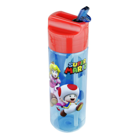 Gourde Enfant Super Mario 540 ML avec Paille Intégrée - Sans BPA