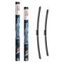Bosch Aerotwin eA 244 S - Jeu de 2 Balais d'Essuie-Glaces Avant avec Adaptateurs