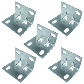 Lot de 5 Équerres de Fixation Métalliques 90° - Renfort Universel pour Meubles