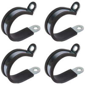 Colliers de Serrage Métalliques avec Insert Caoutchouc - 4 pièces