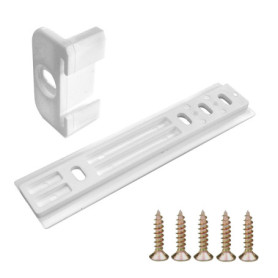 Glissière de Porte Réfrigérateur Encastrable en Plastique Blanc