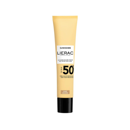 Lierac Sunissime Fluide Solaire Teinté Visage SPF50+ 40ml - Protection Anti-Âge et Éclat Naturel