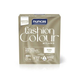 Kit de Teinture Textile Nuncas Fashion Colour Milano Kaki - Prêt à l'Emploi