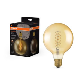 Ampoule LED Vintage Osram 4.8W Dimmable Dorée E27 125mm