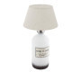 Lampe de Table Vintage Rosedal en Verre Blanc - Eglo