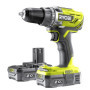 Perceuse Visseuse RYOBI 18V ONE+ avec 2 Batteries et Chargeur - Compacte et Polyvalente
