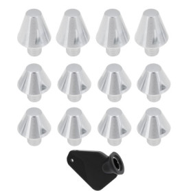 Lot de 12 crampons en aluminium M6 pour chaussures de football - Compatible Adidas