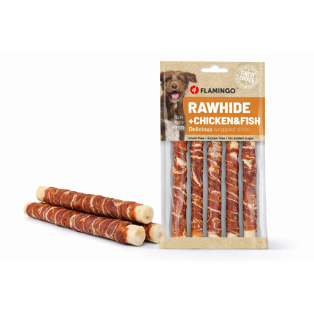 Bâtonnets R'Hide au Poulet et Cabillaud pour Chiens - 6 Friandises Sans Gluten