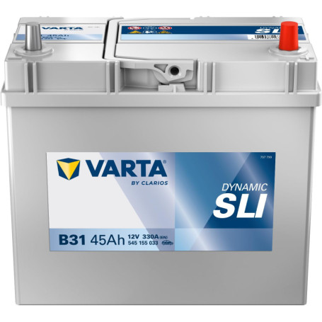 Batterie de Démarrage Varta Blue Dynamic 12V 45Ah 330A pour Voitures et SUV