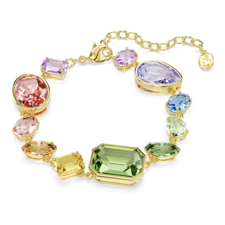 Bracelet Gema Multicolore en Plaqué Or de Swarovski