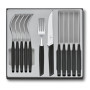 Victorinox Modern Ensemble de Couverts Noir pour 6 Personnes - 12 Pièces