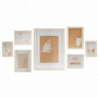 Porte photos mural DKD Home Decor Verre Naturel Marron Moderne Bois MDF (32,5 x 56,99 €