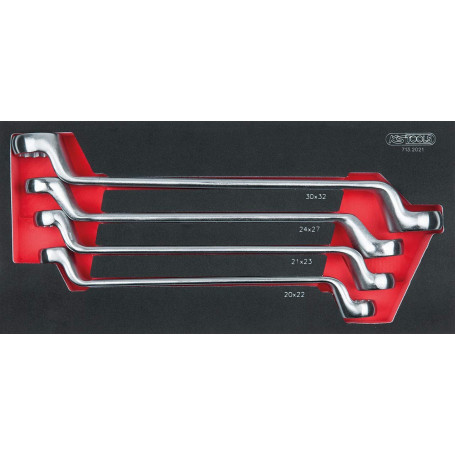 Module de 4 Clés Polygonales Contre-Coudées 75° - KS Tools