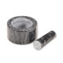 Mortier en Marbre KESPER - Ø 13 cm, Gris Foncé pour Épices et Pâtes