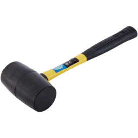 Maillet en Caoutchouc Draper avec Manche en Fibre de Verre - 750 g