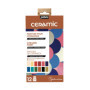 Kit de Peinture Céramique Pébéo - 12 Flacons Assortis de 20 ml pour Décoration