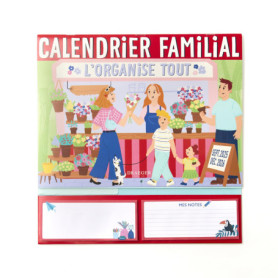 Organiseur Familial Mural DRAEGER PARIS 1886 - 28x28 cm avec 18 Fiches Mensuelles