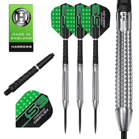 Fléchettes Professionnelles Harrows Dimplex Bomb 22g en Tungstène
