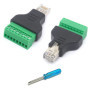 Adaptateur RJ45 Mâle vers 8 Broches Femelle - Lot de 2 pour Réseau Ethernet