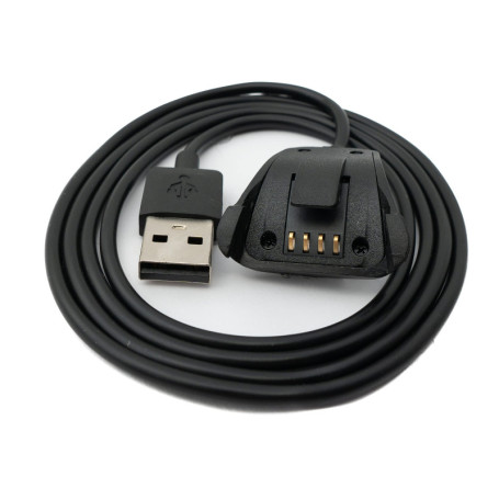 Câble USB 2.0 System-S 100 cm pour Montres TomTom Runner et Spark - Noir