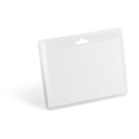 Porte-badge horizontal Durable 60x90 mm - Pochette transparente - 20 pièces