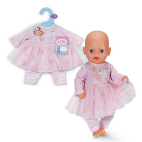 Robe Rose Poudré pour Poupée BABY born avec Jupe en Tulle