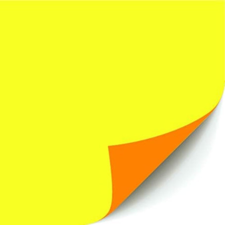 Paquet de 10 Feuilles de Carton Fluo Effaçable Clairefontaine - 40x60cm Jaune et Orange