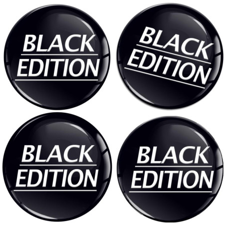 Autocollants 3D Silicone pour Enjoliveurs de Roue - SkinoEu Noir