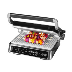 Genius Chef Barbecue Électrique en Acier Inoxydable avec Plaques Amovibles